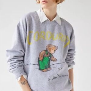 Corduroy Bear Sweater Urban Outfitters